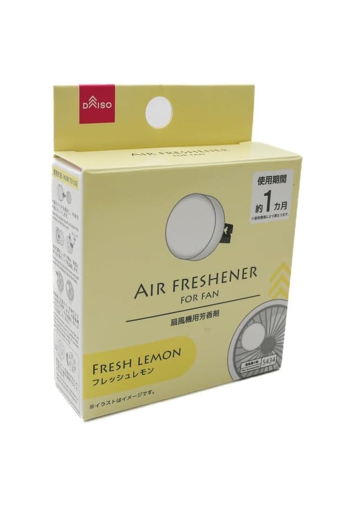 DAISO Air Freshener for Fan - Fresh Lemon Scent - 1 Piece - Image 2